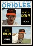 #418 Orioles Rookies Darold Knowles / Les Narum 