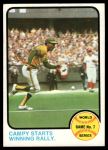 #209 1972 World Series - Game #7 - Campy Starts Winning Rally Bert Campaneris 