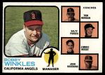 #421 Angels Leaders Bobby Winkles / Tom Morgan / Salty Parker / Jimmie Reese / John Roseboro Orange 