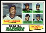 #597 Mariners Leaders Darrell Johnson / Don Bryant / Vada Pinson / Jim Busby / Wes Stock 