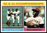1976 Topps #461 Luis Tiant NL & AL Championships<br />B76T 10 6410<br /><a class='button AddToCart' data-ajax='true' data-ajax-mode='replace' data-ajax-update='#cart-info' href='/AddToCart?itemId=6978127&quantity=1&type=0'>Add To Cart</a>