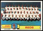 #259 Reds Team Checklist Sparky Anderson 