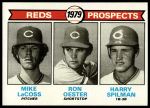 #717 Reds Prospects Mike LaCross / Ron Oester / Harry Spilman 