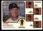 #131 Red Sox Leaders Eddie Kasko / Doug Camilli /  Don Lenhardt / Eddie Popowski / Lee Stange 