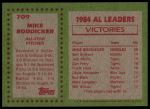 1985 Topps #709  -  Mike Boddicker All-Star<br />B85T 08 4878<br /><a class='button AddToCart' data-ajax='true' data-ajax-mode='replace' data-ajax-update='#cart-info' href='/AddToCart?itemId=6981697&quantity=1&type=0'>Add To Cart</a>