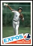 1985 Topps #154 Argenis Salazar<br />B85T 08 4947<br /><a class='button AddToCart' data-ajax='true' data-ajax-mode='replace' data-ajax-update='#cart-info' href='/AddToCart?itemId=6981821&quantity=1&type=0'>Add To Cart</a>