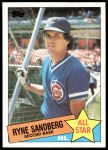 1985 Topps #713  -  Ryne Sandberg All-Star<br />B85T 08 6294<br /><a class='button AddToCart' data-ajax='true' data-ajax-mode='replace' data-ajax-update='#cart-info' href='/AddToCart?itemId=6983114&quantity=1&type=0'>Add To Cart</a>