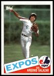 1985 Topps #154 Argenis Salazar<br />B85T 08 7068<br /><a class='button AddToCart' data-ajax='true' data-ajax-mode='replace' data-ajax-update='#cart-info' href='/AddToCart?itemId=6983919&quantity=1&type=0'>Add To Cart</a>