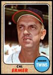 1968 Topps #206 Cal Ermer<br />B68T 15 3611<br /><a class='button AddToCart' data-ajax='true' data-ajax-mode='replace' data-ajax-update='#cart-info' href='/AddToCart?itemId=6985188&quantity=1&type=0'>Add To Cart</a>