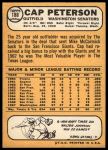 1968 Topps #188 Cap Peterson<br />B68T 15 3781<br /><a class='button AddToCart' data-ajax='true' data-ajax-mode='replace' data-ajax-update='#cart-info' href='/AddToCart?itemId=6985359&quantity=1&type=0'>Add To Cart</a>