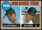 #301 Twins Rookies George Mitterwald / Rick Renick 