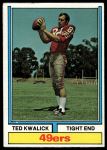 #78 Ted Kwalick 1973 Stats One Asterisk 