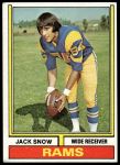 #83 Jack Snow 1973 Stats One Asterisk 