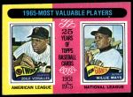 #203 1965 MVPs Willie Mays / Zoilo Versalles 
