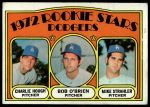#198 Dodgers Rookies Charlie Hough / Bob O'Brien / Mike Strahler 