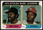 #204 SB Leaders Tommy Harper / Lou Brock 