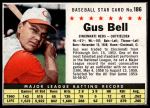#186 Gus Bell Hand Cut 