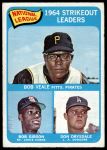 #12 NL Strikeout Leaders Don Drysdale / Bob Gibson / Bob Veale 