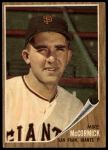 1962 Topps #107 Mike McCormick<br />B62T 12 1770<br /><a class='button AddToCart' data-ajax='true' data-ajax-mode='replace' data-ajax-update='#cart-info' href='/AddToCart?itemId=7006481&quantity=1&type=0'>Add To Cart</a>