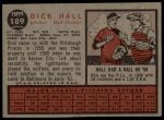 1962 Topps #189 NRM Dick Hall<br />B62T 12 1787<br /><a class='button AddToCart' data-ajax='true' data-ajax-mode='replace' data-ajax-update='#cart-info' href='/AddToCart?itemId=7006508&quantity=1&type=0'>Add To Cart</a>