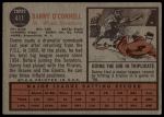 1962 Topps #411 Danny O'Connell<br />B62T 12 1830<br /><a class='button AddToCart' data-ajax='true' data-ajax-mode='replace' data-ajax-update='#cart-info' href='/AddToCart?itemId=7006551&quantity=1&type=0'>Add To Cart</a>