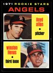 1971 Topps #152  -  Lloyd Allen / Winston Llenas Angels Rookies<br />B71T 11 9328<br /><a class='button AddToCart' data-ajax='true' data-ajax-mode='replace' data-ajax-update='#cart-info' href='/AddToCart?itemId=7007913&quantity=1&type=0'>Add To Cart</a>