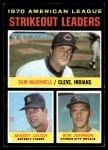 #71 AL Strikeout Leaders Bob Johnson / Mickey Lolich / Sam McDowell 
