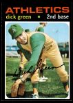 1971 Topps #258 Dick Green<br />B71T 11 9499<br /><a class='button AddToCart' data-ajax='true' data-ajax-mode='replace' data-ajax-update='#cart-info' href='/AddToCart?itemId=7008128&quantity=1&type=0'>Add To Cart</a>