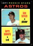 #102 Astros Rookies Larry Howard / Ken Forsch 