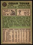1967 Topps #317 Cesar Tovar<br />B67T 14 2901<br /><a class='button AddToCart' data-ajax='true' data-ajax-mode='replace' data-ajax-update='#cart-info' href='/AddToCart?itemId=7009655&quantity=1&type=0'>Add To Cart</a>