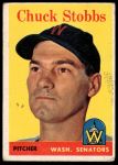 1958 Topps #239 Chuck Stobbs<br />B58T 10 5913<br /><a class='button AddToCart' data-ajax='true' data-ajax-mode='replace' data-ajax-update='#cart-info' href='/AddToCart?itemId=7011792&quantity=1&type=0'>Add To Cart</a>