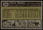 1961 Topps #348 Steve Boros<br />B61T 14 9806<br /><a class='button AddToCart' data-ajax='true' data-ajax-mode='replace' data-ajax-update='#cart-info' href='/AddToCart?itemId=7012473&quantity=1&type=0'>Add To Cart</a>