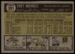 1961 Topps #301 Chet Nichols<br />B61T 14 9962<br /><a class='button AddToCart' data-ajax='true' data-ajax-mode='replace' data-ajax-update='#cart-info' href='/AddToCart?itemId=7012703&quantity=1&type=0'>Add To Cart</a>