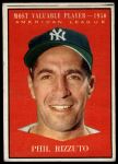 1961 Topps #471  -  Phil Rizzuto Most Valuable Player<br />B61T 15 0042<br /><a class='button AddToCart' data-ajax='true' data-ajax-mode='replace' data-ajax-update='#cart-info' href='/AddToCart?itemId=7012835&quantity=1&type=0'>Add To Cart</a>