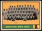 1961 Topps #373  Red Sox Team<br />B61T 15 0180<br /><a class='button AddToCart' data-ajax='true' data-ajax-mode='replace' data-ajax-update='#cart-info' href='/AddToCart?itemId=7013022&quantity=1&type=0'>Add To Cart</a>