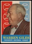 #200 NL President Warren Giles 