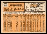 1963 Topps #100 Joe Cunningham<br />B63T 10 8242<br /><a class='button AddToCart' data-ajax='true' data-ajax-mode='replace' data-ajax-update='#cart-info' href='/AddToCart?itemId=7014209&quantity=1&type=0'>Add To Cart</a>