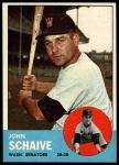 1963 Topps #356 John Schaive<br />B63T 10 8395<br /><a class='button AddToCart' data-ajax='true' data-ajax-mode='replace' data-ajax-update='#cart-info' href='/AddToCart?itemId=7014365&quantity=1&type=0'>Add To Cart</a>