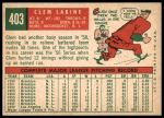 1959 Topps #403 Clem Labine<br />B59T 14 8292<br /><a class='button AddToCart' data-ajax='true' data-ajax-mode='replace' data-ajax-update='#cart-info' href='/AddToCart?itemId=7016796&quantity=1&type=0'>Add To Cart</a>