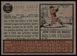 1962 Topps #521 Jacke Davis<br />B62T 12 2432<br /><a class='button AddToCart' data-ajax='true' data-ajax-mode='replace' data-ajax-update='#cart-info' href='/AddToCart?itemId=7018482&quantity=1&type=0'>Add To Cart</a>