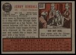 1962 Topps #292 Jerry Kindall<br />B62T 12 2500<br /><a class='button AddToCart' data-ajax='true' data-ajax-mode='replace' data-ajax-update='#cart-info' href='/AddToCart?itemId=7018550&quantity=1&type=0'>Add To Cart</a>
