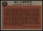 1962 Topps #286 Al Lopez<br />B62T 12 2503<br /><a class='button AddToCart' data-ajax='true' data-ajax-mode='replace' data-ajax-update='#cart-info' href='/AddToCart?itemId=7018553&quantity=1&type=0'>Add To Cart</a>
