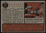 1962 Topps #344 Ed Bauta<br />B62T 12 2505<br /><a class='button AddToCart' data-ajax='true' data-ajax-mode='replace' data-ajax-update='#cart-info' href='/AddToCart?itemId=7018555&quantity=1&type=0'>Add To Cart</a>