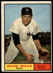 1961 Topps #387 Duke Maas<br />B61T 15 0271<br /><a class='button AddToCart' data-ajax='true' data-ajax-mode='replace' data-ajax-update='#cart-info' href='/AddToCart?itemId=7020840&quantity=1&type=0'>Add To Cart</a>