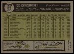 1961 Topps #82 Joe Christopher<br />B61T 15 0317<br /><a class='button AddToCart' data-ajax='true' data-ajax-mode='replace' data-ajax-update='#cart-info' href='/AddToCart?itemId=7020932&quantity=1&type=0'>Add To Cart</a>