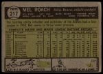 1961 Topps #217 Mel Roach<br />B61T 15 0380<br /><a class='button AddToCart' data-ajax='true' data-ajax-mode='replace' data-ajax-update='#cart-info' href='/AddToCart?itemId=7021061&quantity=1&type=0'>Add To Cart</a>