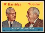 #300 League Presidents William Harridge / Warren Giles 