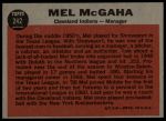 1962 Topps #242 Mel McGaha<br />B62T 12 3290<br /><a class='button AddToCart' data-ajax='true' data-ajax-mode='replace' data-ajax-update='#cart-info' href='/AddToCart?itemId=7022093&quantity=1&type=0'>Add To Cart</a>