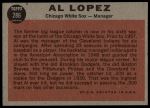 1962 Topps #286 Al Lopez<br />B62T 12 3453<br /><a class='button AddToCart' data-ajax='true' data-ajax-mode='replace' data-ajax-update='#cart-info' href='/AddToCart?itemId=7022295&quantity=1&type=0'>Add To Cart</a>