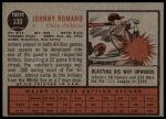 1962 Topps #330 John Romano<br />B62T 12 3455<br /><a class='button AddToCart' data-ajax='true' data-ajax-mode='replace' data-ajax-update='#cart-info' href='/AddToCart?itemId=7022297&quantity=1&type=0'>Add To Cart</a>